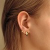 Freekiss 3 Pairs Gold Hoop Earrings Set: Dainty Stud Earrings Trendy Small 14K Gold Plated Hypoallergenic Dangle Cartilage - 2 of 4