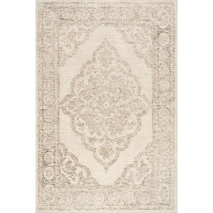 Padma Lakshmi x Rugs USA - Istanbul Hand-Tufted Ornate Border Wool-Blend Rug - 1 of 4