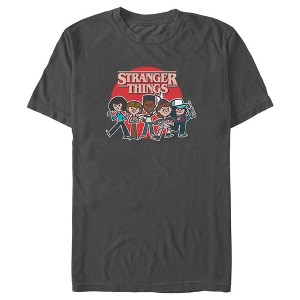Men's Stranger Things Cartoon Gang T-Shirt - 1 of 4