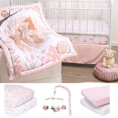 Pink baby outlet bedding crib sets