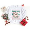 Simply Sage Market S.W.Smiley The Most Wonderful Time Smiley Sweatshirt - S - White - 3 of 4