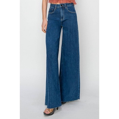 Women's High Rise Palazzo Jean - RISEN