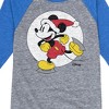 Boys' - Disney - Mickey Skating Christmas Raglan Graphic T-Shirt - 2 of 3