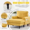 Modern Chenille Chaise Lounge Recliner, Oversized Single Sofa with Side Pockets for Living Room Bedroom-3irtyhousy - 2 of 4