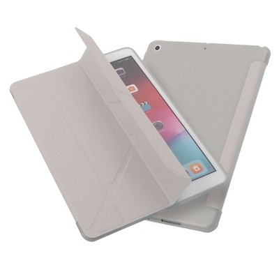 Insten Tablet Case Compatible with iPad 10.2" 8th & 9th Generation, Multifold St&, Magnetic Cover Auto Sleep/Wake, Pencil Charging, Gray