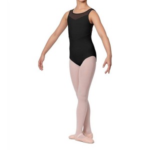 Girl Garcia Mesh Bodice Leotard - Bloch 12 - 1 of 4