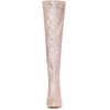 Allegra K Women's Glitter Pointed Toe Stiletto Heel Over the Knee High Boots - 3 of 4