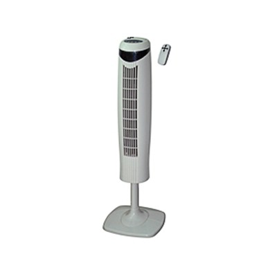 Optimus 35 in. Pedestal Tower Fan with Remote Control & LED