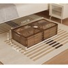 Crevyteg Large Under Bed Storage Boxes, 2 Pieces Plastic Foldable Storage Boxes with Lid Dustproof Storage Box for Clothes Quilt Blanket - 2 of 4