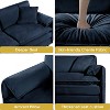 DOMETOUR Modern Chenille Cloud Couch Love Seat Upholstered Modular L Shaped Couch with Ottoman for Living Room, Apartment - 4 of 4