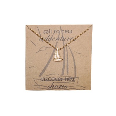 Beachcombers Sailboat Necklace