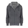 Mens 3 Pack Zip Up Hoodies Soft Cotton Zipper Fleeced - 4 of 4