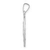 Black Bow Jewelry 14k White Gold Solid Round Miraculous Medal Pendant, 19mm (3/4 Inch) - 2 of 4