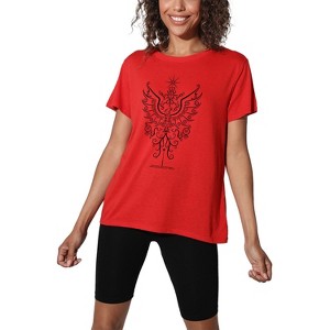 Harry Potter Rising Phoenix Women's Loose T-Shirt - 1 of 4