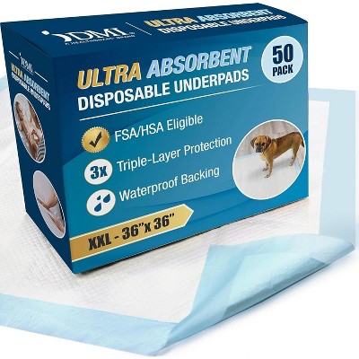 DMI - Absorbent Disposable Underpads 36x36