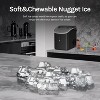 ZAFRO Nugget Ice Maker Countertop with Handle,35Lbs/24Hrs,7 Mins Fast Ice Making, Stainless Steel Pellet Ice Maker with Ice Basket/Ice Scoop - 2 of 4