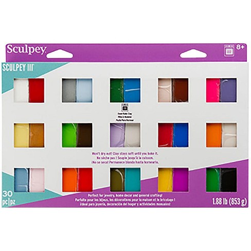 Sculpey III Oven-Bake Clay 1oz 30/Pkg-Assorted Colors