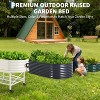 Galvanized Raised Garden Bed Kit w/Cover,Ultimate Raised Beds Extra Deep Metal Planter Beds for Vegetables - 4 of 4