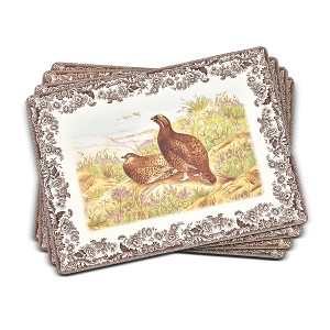 Pimpernel Woodland Placemats – Set of 4 Cork-Backed Table Mats with Nature-Inspired Designs, Heat-Resistant, Easy to Clean, Ideal for Dining - 1 of 4