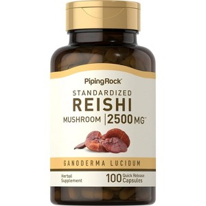 Piping Rock Reishi Mushroom Supplement 2500mg | 100 Capsules - 1 of 1