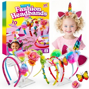 Joyfy Headband Making Kit for Kids, DIY Arts and Crafts, Make Your Own Fashion Hair Accessories Set, Birthday Easter Gift for Age 5 6 7 8 Girl - 1 of 4