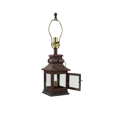 Park Designs Red Iron Lantern Lamp 20"
