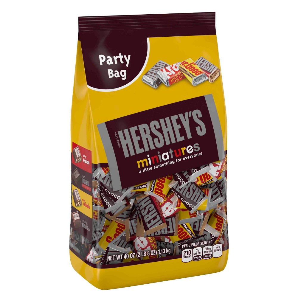 UPC 034000215492 product image for HERSHEY'S Miniatures Party Bag Assorted Chocolate Candy Bars - 40oz | upcitemdb.com