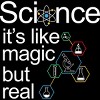 Men's Design By Humans Science - It's Not Magic But Real Science Gift By clickbong T-Shirt - 2 of 4