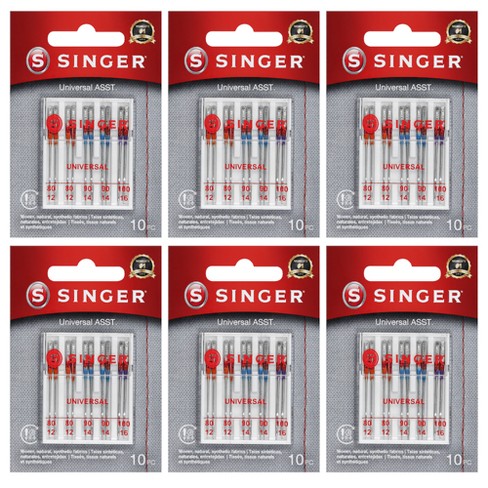 Singer Universal Regular Point Sewing Machine Needles : Target
