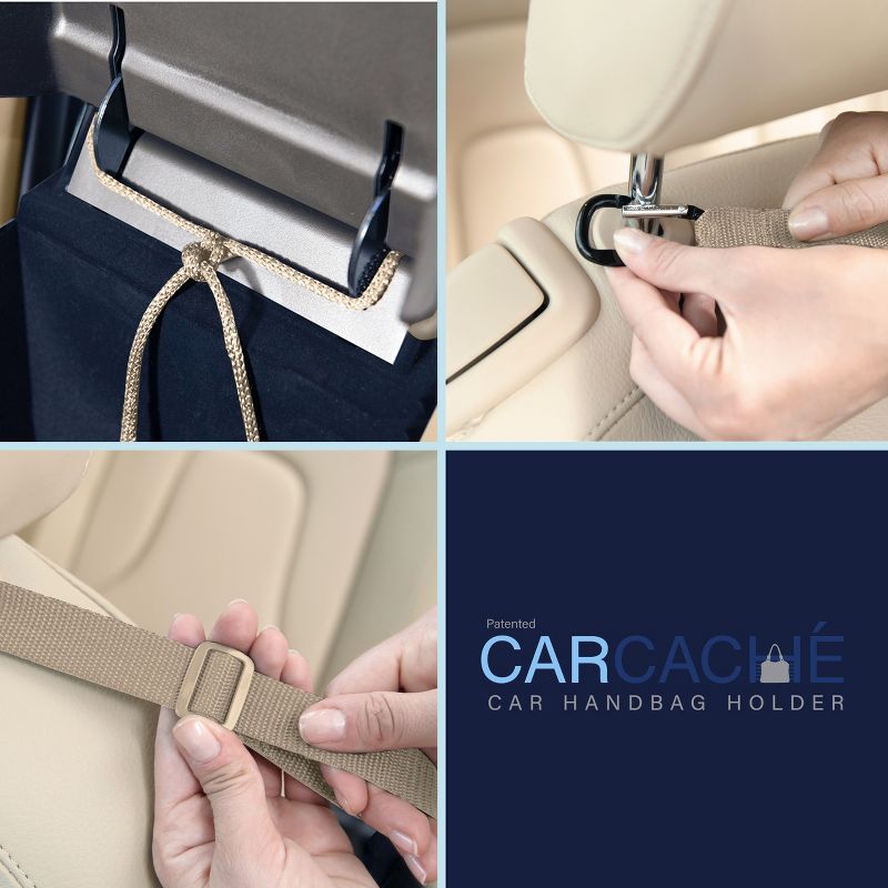 Car Cache Purse Holder for Car - Net Pocket Handbag Storage Between Seats - Automotive Organizers and Accessories, 5 of 9