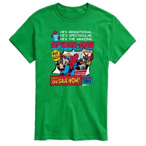 Men's - Marvel - Spider-Man He's Sensational Comic Short Sleeve Graphic T-Shirt - 1 of 3