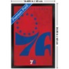 Trends International NBA Philadelphia 76ers - Logo 25 Framed Wall Poster Prints - 3 of 4