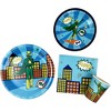 Anna + Pookie 7" Boy Green  Super Hero Paper Party Plates 8 Ct. - 3 of 3
