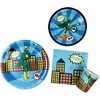 Anna + Pookie 7" Boy Green  Super Hero Paper Party Plates 8 Ct. - image 3 of 3