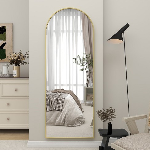 Beautypeak Rectangle With Rounded Top Full Length Mirrors 71