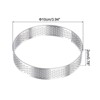 Unique Bargains Heat-Resistant Perforated Stainless Steel Small Cake Mousse Rings - 2 of 4