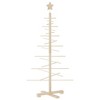 Wooden Christmas Tree Natural Wood Solid Pine Wood Small - 2 of 4