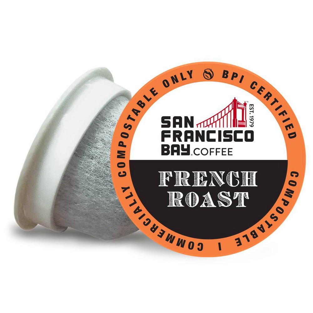 ( Best by Jan 2, 2025) San Francisco Bay Coffee French Roast Dark Roast Coffee - 80ct