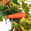 Northlight Carrot and Berry Foliage Easter Floral Spring Wreath Orange and Yellow - 22" - 4 of 4