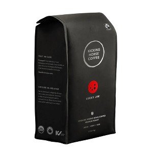 Kicking Horse Coffee Lucky Jim Roast Whole Bean 2.2 Pound - Certified Organic Fairtrade Kosher Coffee - 1 of 2