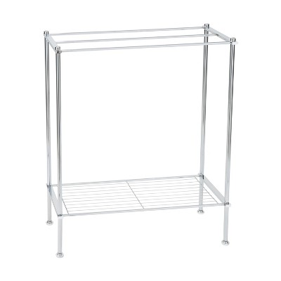 Organize It All Metro Chrome 3-Tier Steel Freestanding Bathroom