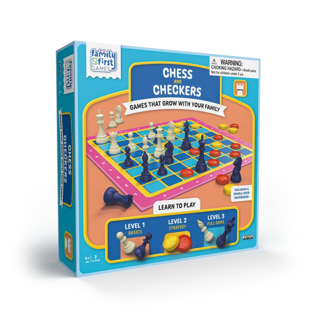 Family First Games Checkers & Chess Game