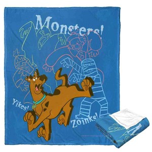 Warner Bros. Scooby-Doo Monsters Oh My Silk Touch Throw Blanket 50x60 Inches - 1 of 4