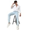 Campus Sutra Men Men's White Chalk Striped Shirt - 2 of 3