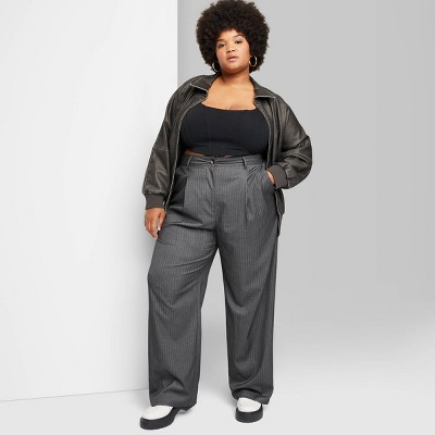 Women's High-Rise Wide Leg Trousers - Wild Fable™