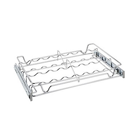 Rev A Shelf Sidelines 5wscr 18cr 1 18 Inch Chrome Wire Pullout Sliding Spice Organizer Rack Shelf For 14 Inch Deep Kitchen Pantry Bar Cabinet Closet Target