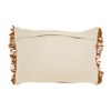 Saro Lifestyle Fringe Throw Pillow Cover - 2 of 3