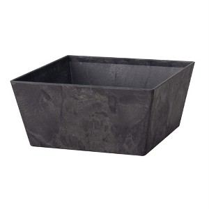 Novelty Ella Artstone Square Plastic Resin Planter with Water Minder System - 1 of 4