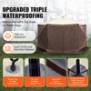 VEVOR Pop Up Gazebo Tent, Pop-Up Screen Tent 6 Sided Canopy Sun Shelter, 12.5x12.5FT Quick Set Screen Tent with Mosquito Netting, Brown - 4 of 4
