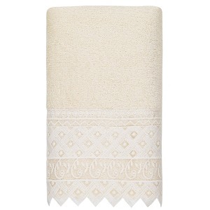 Linum Home Textiles 100% Turkish Cotton AIDEN Embellished Towel Set - 1 of 3